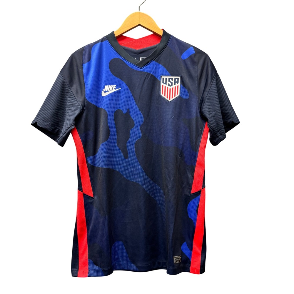 Nike USA Soccer Jersey Mens Small USMNT Camo Blue Soccer 2020 Away Athletic